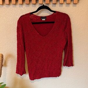 Brittany Black Vibrant Red Knitwear (Large)